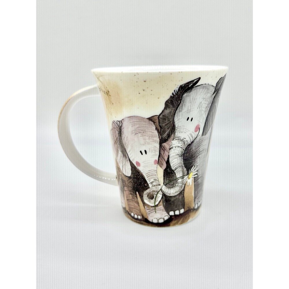 Queens Kitchen “The Two Nellies” Fine Bone China Alex Clark Elephant Coffee Mug